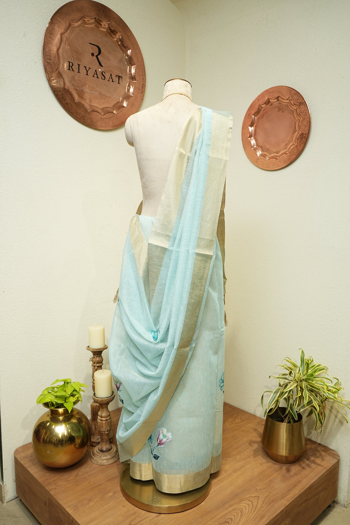 Linen Handloom Saree