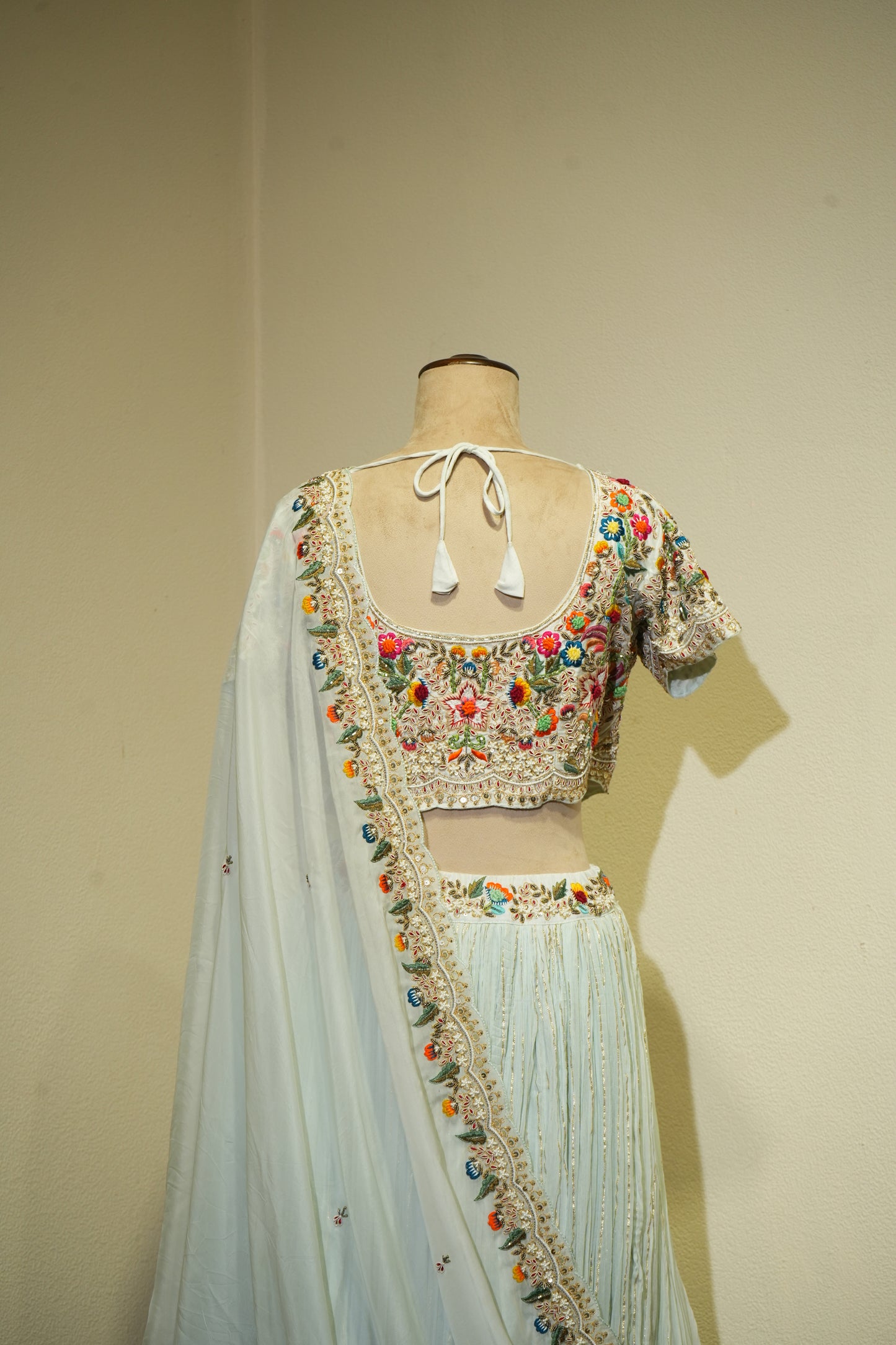 Sky Blue Heavy Blouse Dress