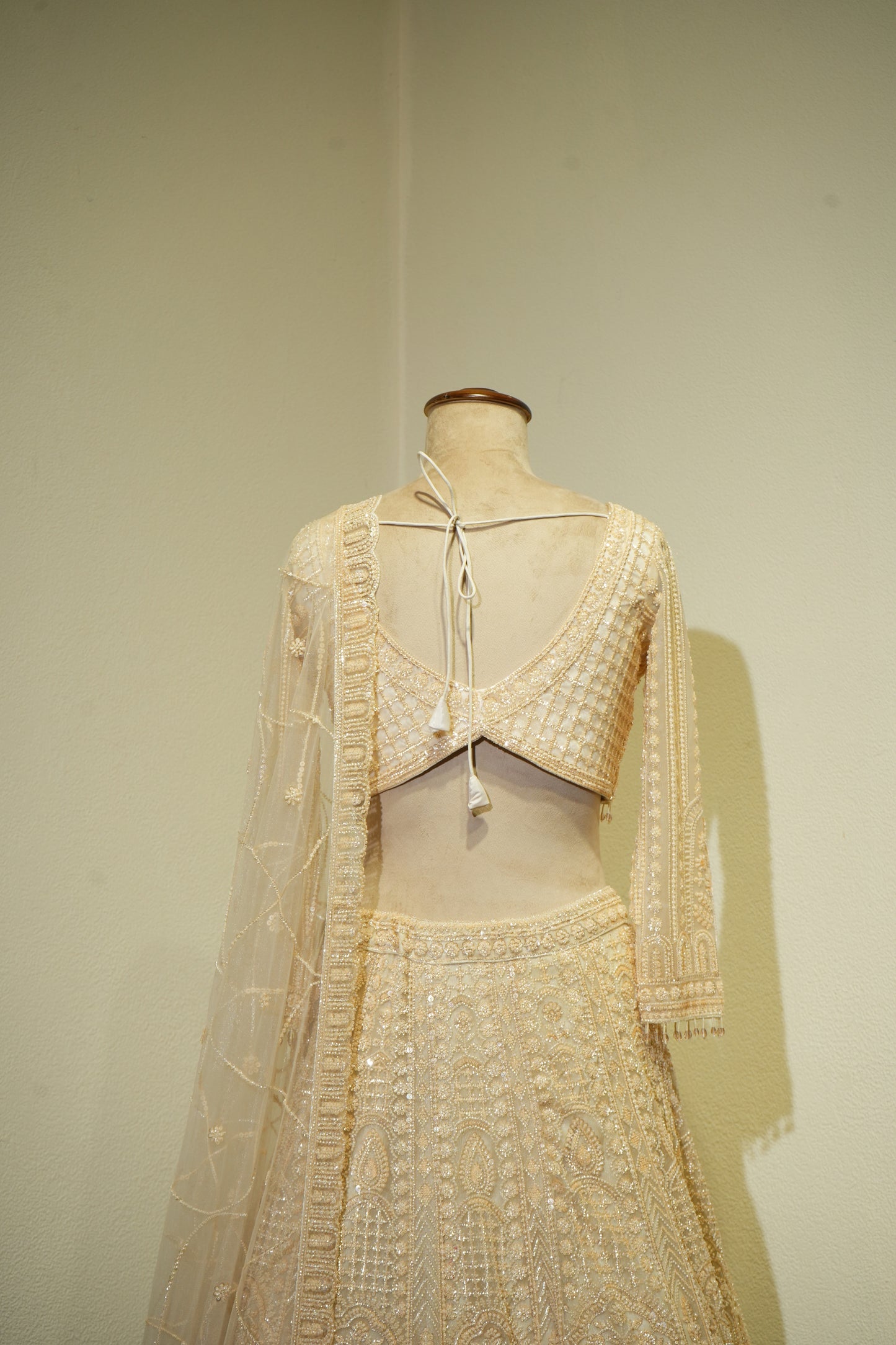 Golden Beads Lehenga
