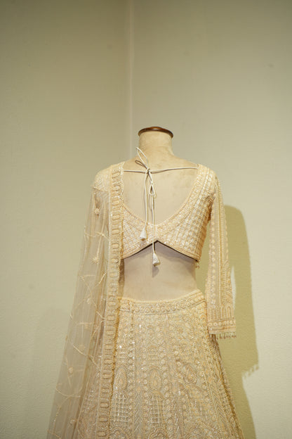 Golden Beads Lehenga