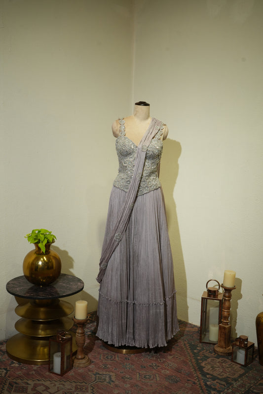 Lilac Halter Top Dress