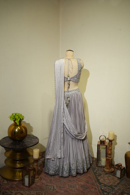 Lilac Drape Dress