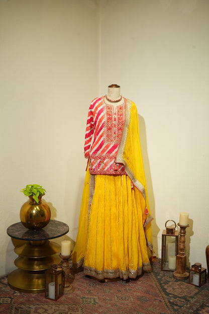 Leheriya Choli Crush Lehenga