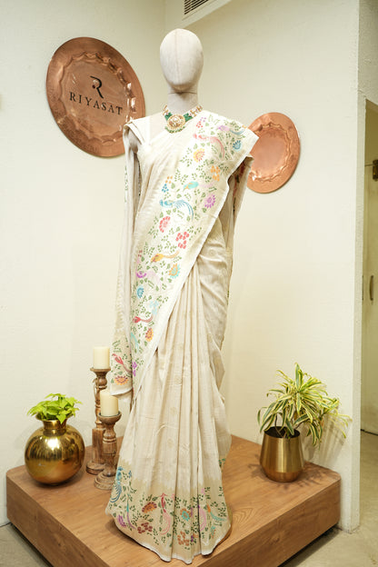 Banarsi Moonga Handloom Saree