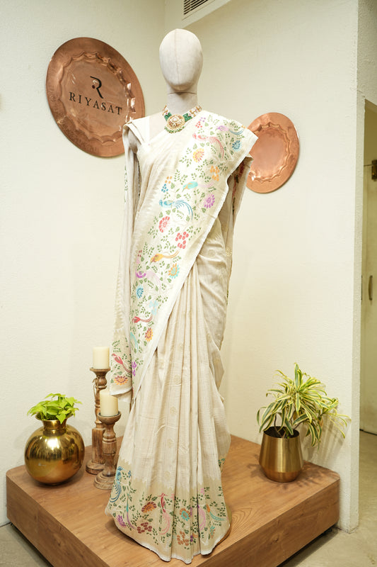 Banarsi Moonga Handloom Saree