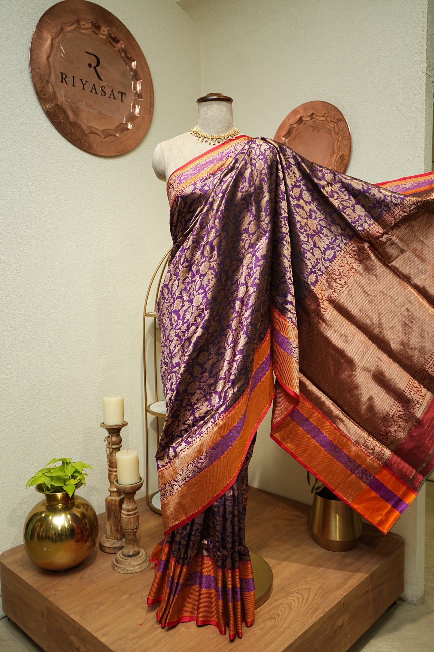 Banarsi Shikarga Handloom Saree