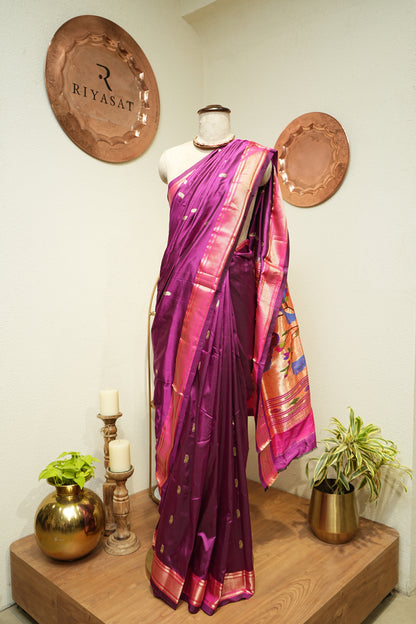 Paithani Real Zari Saree