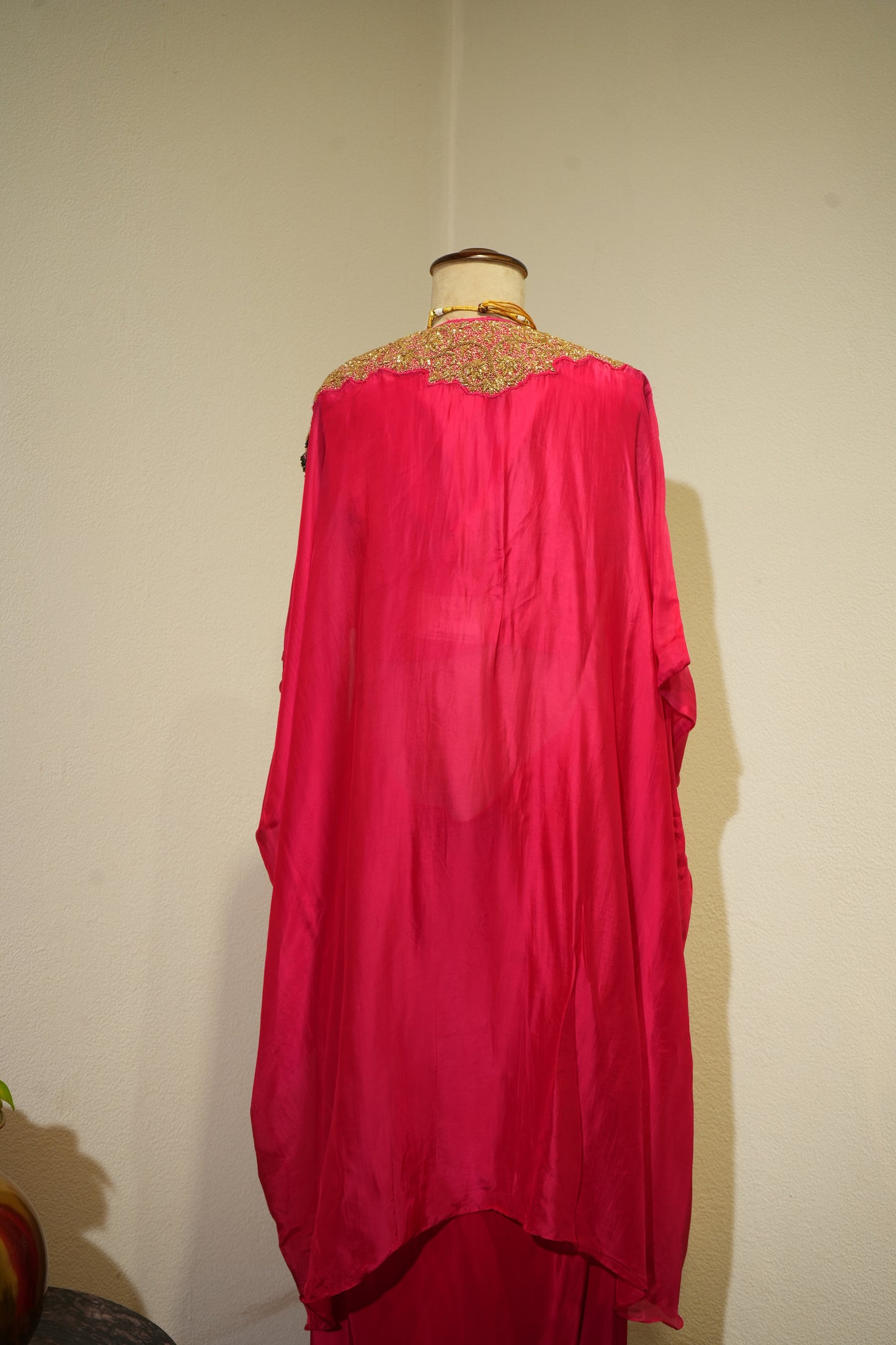 Pink Cape Dress