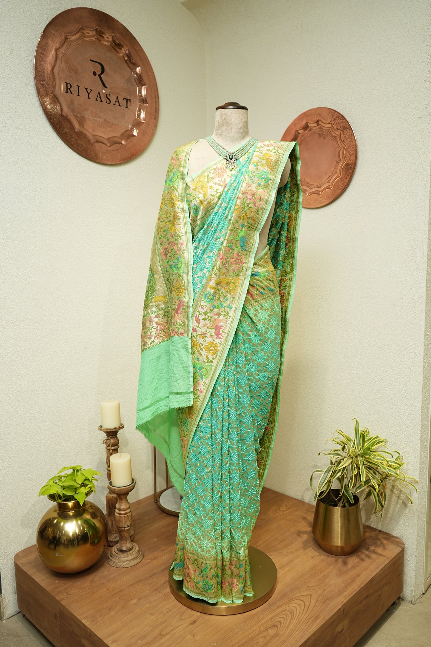 Rai Bandhej Real Zari Saree