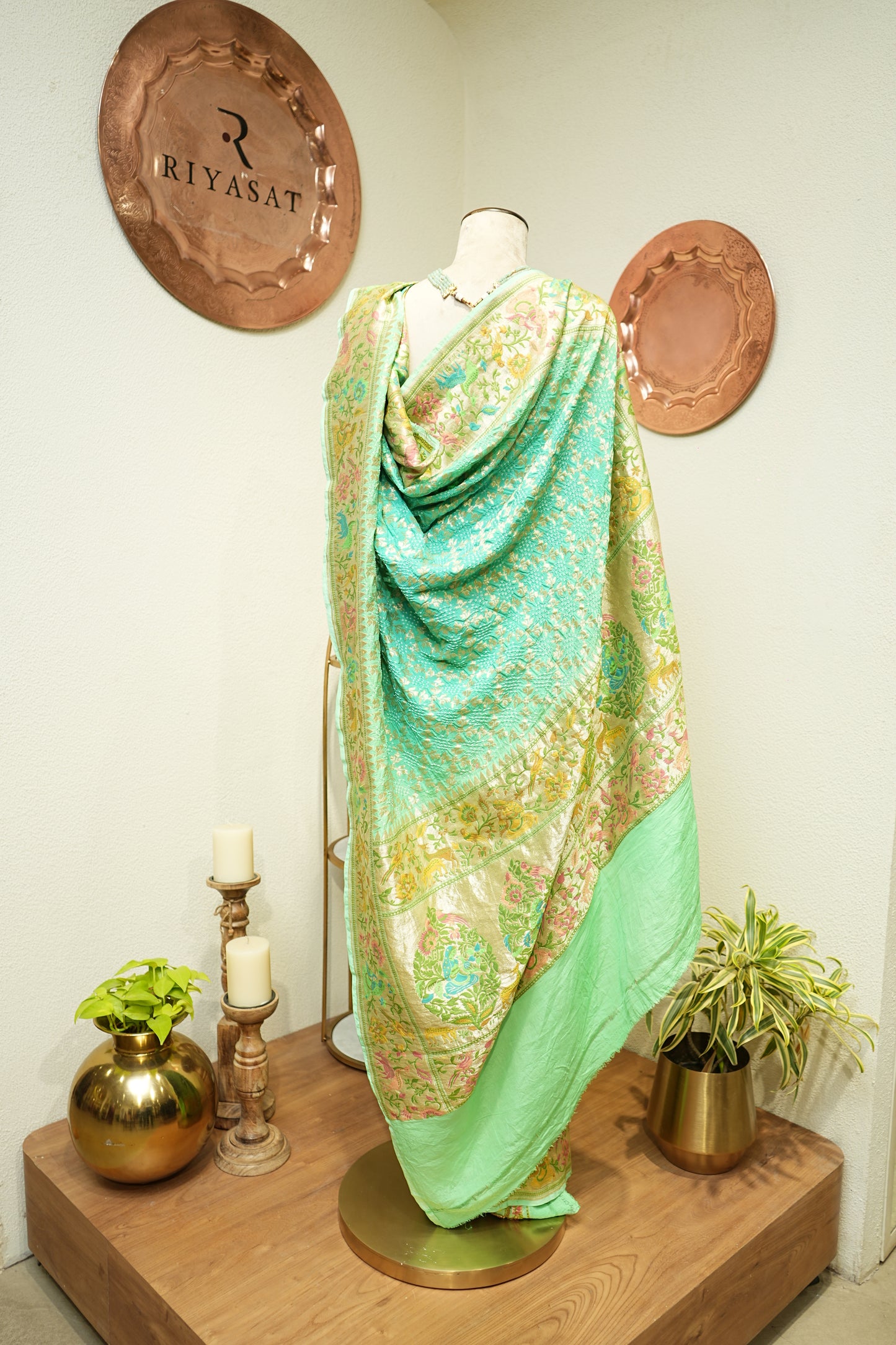 Rai Bandhej Real Zari Saree
