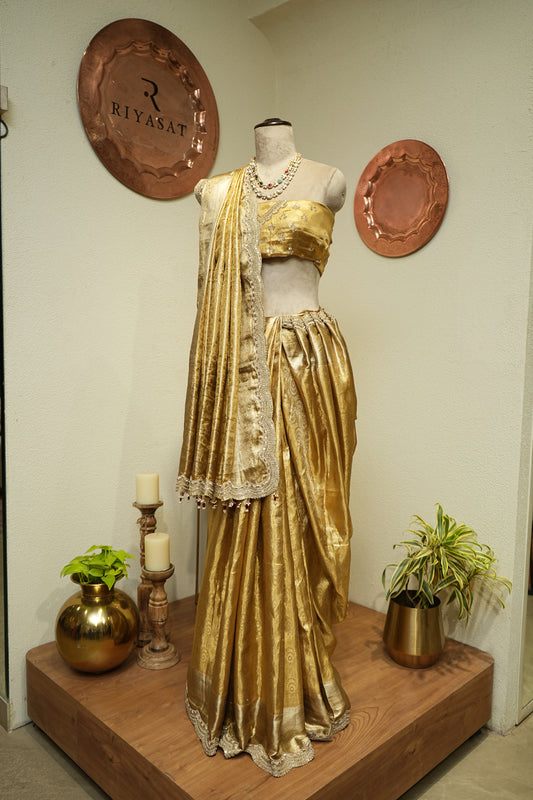 Uppada Embroidered Silk Saree