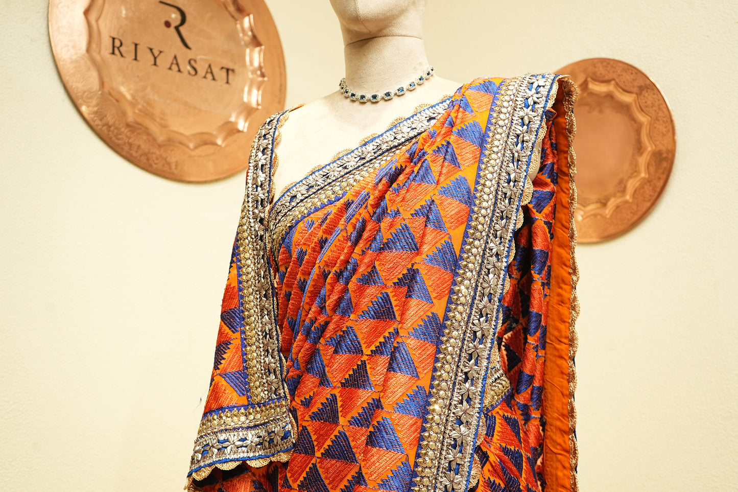 Phoolkari saree