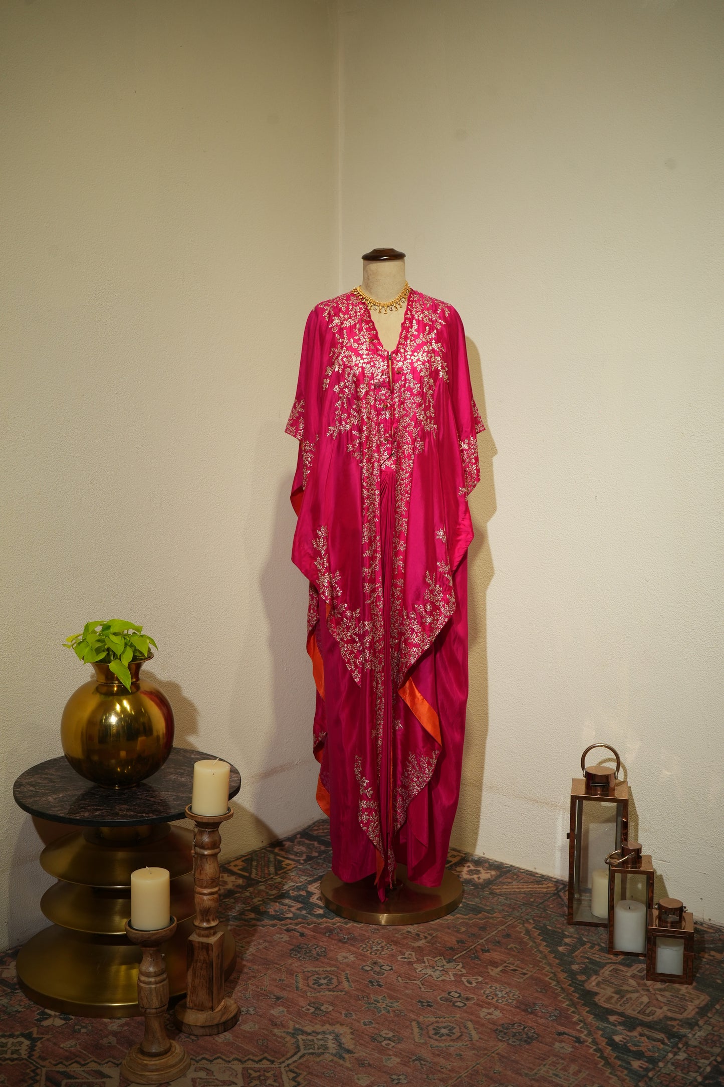 Pink Pita Work Cape Dress