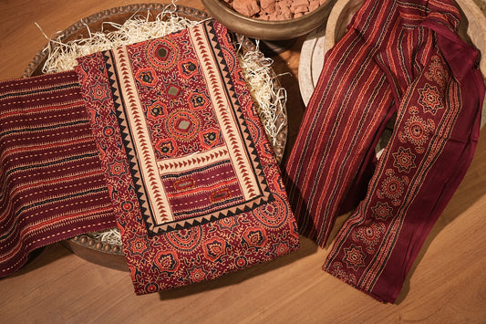 ajrak print cotton