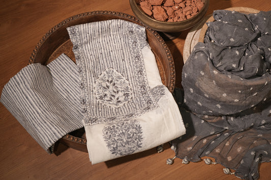 cotton white grey